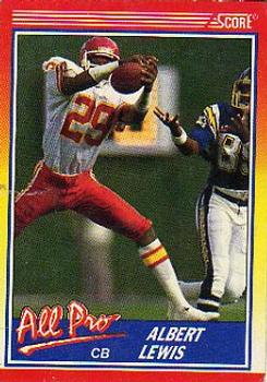 Albert Lewis Kansas City Chiefs 1990 Score NFL #568
